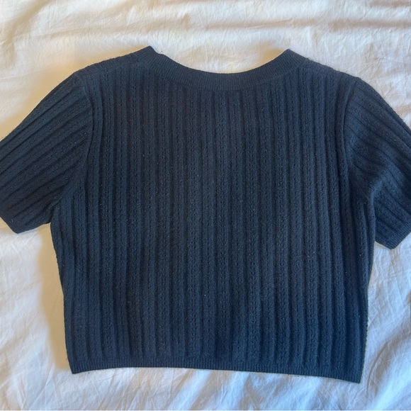 Reformation Germain Cashmere Crop Cardigan - Picture 6 of 7